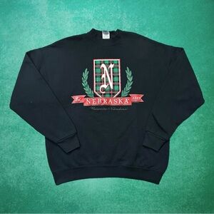 Vintage Nebraska University Crest Sweatshirt